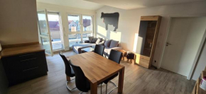Moderne 3 Zimmer Wohnung Panorama mit großem Balkon für 4Personen inklusive Wifi und Parkplatz